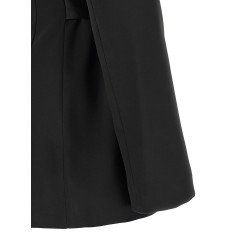 Stretch satin blazer
