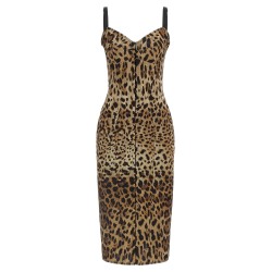 Animal-Print Corset Dress
