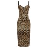 Animal-Print Corset Dress