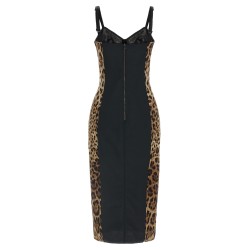 Animal-Print Corset Dress