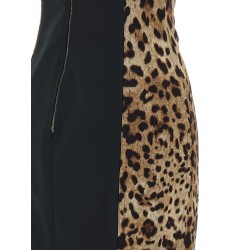 Animal-Print Corset Dress