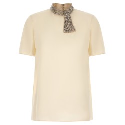 Valentino Garavani jewel collar top