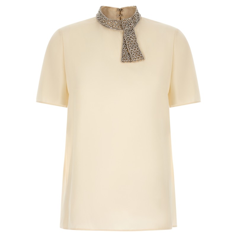 Valentino Garavani jewel collar top