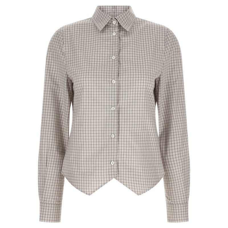 Pointed hem shirt