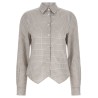 Pointed hem shirt