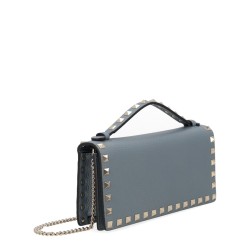 PORTAFOGLIO "ROCKSTUD" CON CATENA