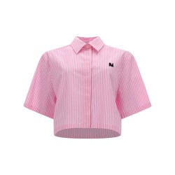 CAMICIA CROP CON LOGO
