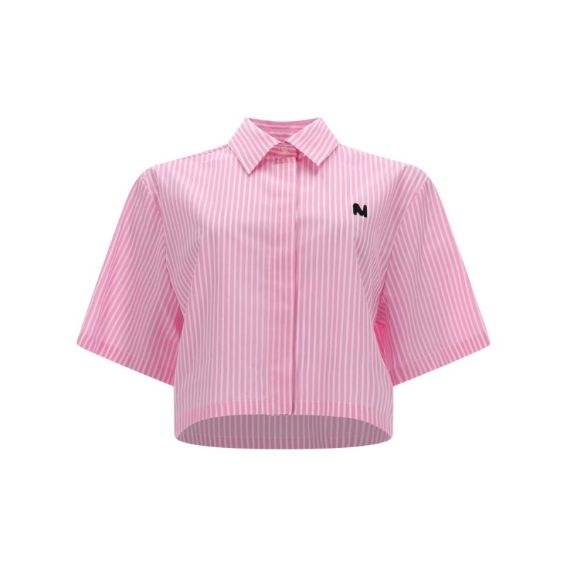 CAMICIA CROP CON LOGO
