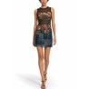 MINISKIRT WITH "NEWSPAPER" PRINT
