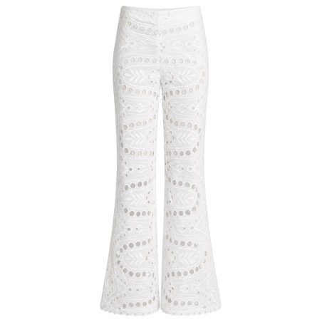 PANTALONE "STERN" CON MOTIVO TRAFORATO