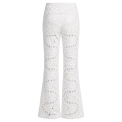 PANTALONE "STERN" CON MOTIVO TRAFORATO
