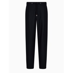 PANTALONE IN DRAP DI CASHMERE STRETCH