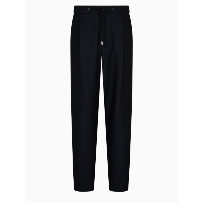 PANTALONE IN DRAP DI CASHMERE STRETCH