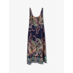 Dress with iconic multicolor print
