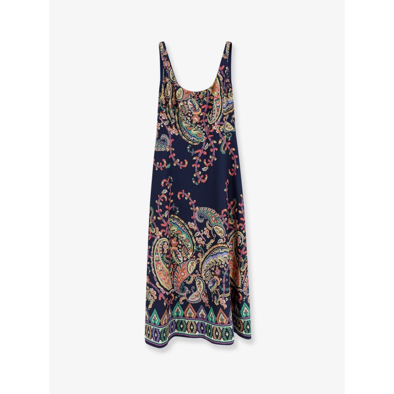 Dress with iconic multicolor print