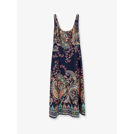 Dress with iconic multicolor print