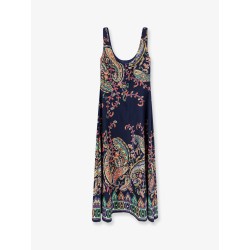 Dress with iconic multicolor print