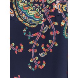 Dress with iconic multicolor print