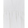 Voluminous peplum cotton tank top