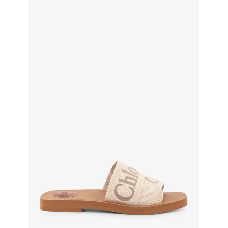 Woody linen sandals