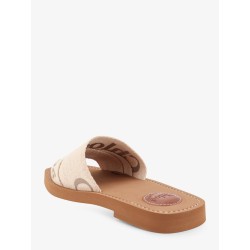 Woody linen sandals