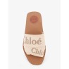 Woody linen sandals