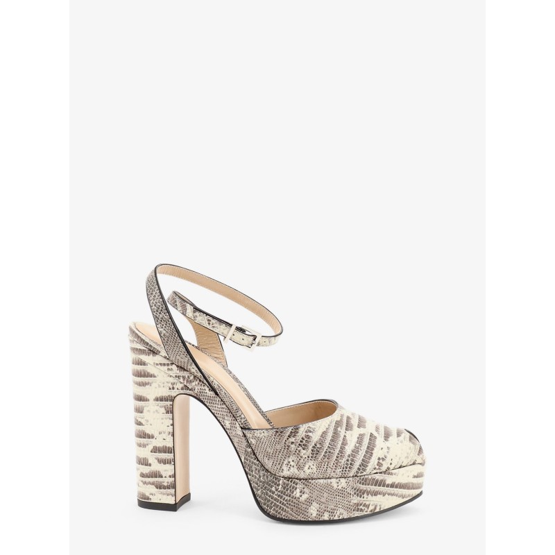 Fendi After 9 leather sandals with tejus print