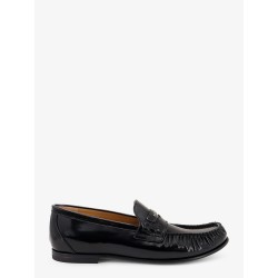Leather Scrunch loafers