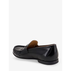 Leather Scrunch loafers