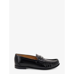 Leather Scrunch loafers