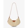Paula's Ibiza-Swing leather and raffia shoulder bag