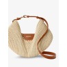 Paula's Ibiza-Swing leather and raffia shoulder bag