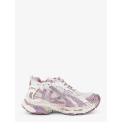 Runner mesh sneakers with glitter inserts