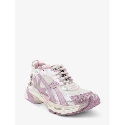 Runner mesh sneakers with glitter inserts