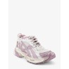 Runner mesh sneakers with glitter inserts