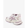 Runner mesh sneakers with glitter inserts