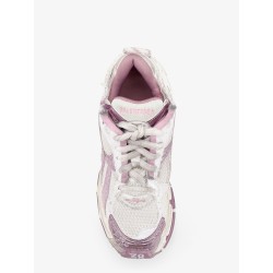 Runner mesh sneakers with glitter inserts