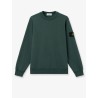 Cotton sweatshirt with side logo patch