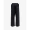Cotton blend trousers with embroidered logo