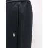Cotton blend trousers with embroidered logo