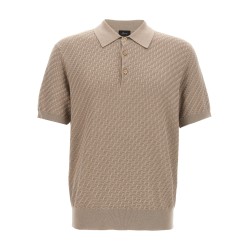 Knitted polo shirt