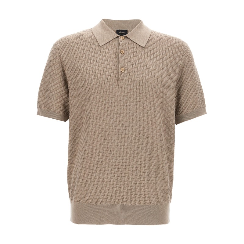 Knitted polo shirt
