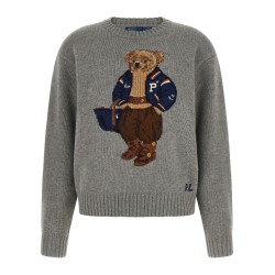 'Polo Bear' intarsia sweater