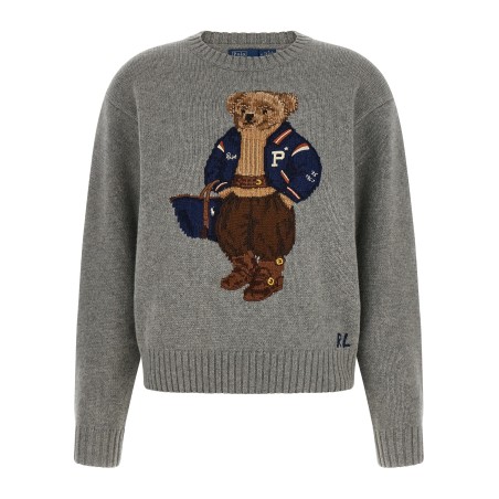 'Polo Bear' intarsia sweater