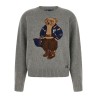 'Polo Bear' intarsia sweater