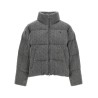 Knitted braided down jacket