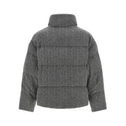 Knitted braided down jacket