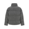 Knitted braided down jacket