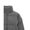 Knitted braided down jacket