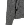 Knitted braided down jacket